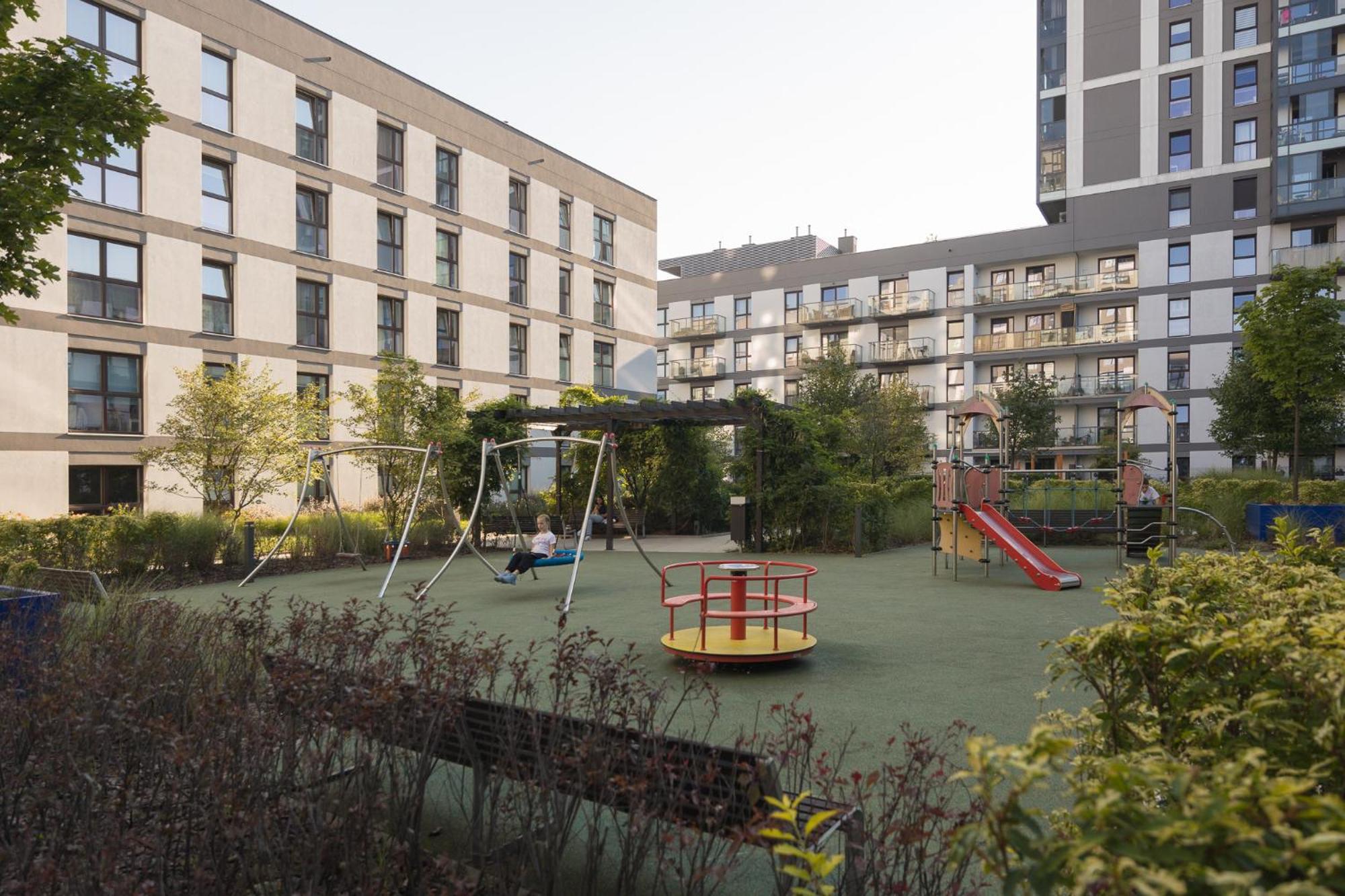 Rondo Wiatraczna Deluxe Apartment Warschau Exterior foto